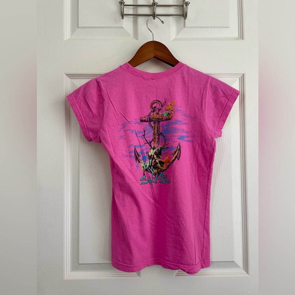 Salt Life Women’s Vibrant Pink Tee - Picture 2 of 3